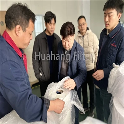 Bine ați venit clientul coreean Vine să viziteze filtrul Huahang